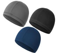 EIHI 3 pcs Cyclisme Cap,Casquette Velo, Anti humidité pour tête de Mort, Bonnet Piscine Homme,Bonnet Casque, sous Casque Moto, Bonnet Running Homme