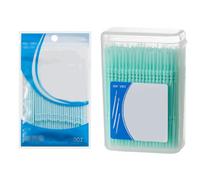 EIHI 300 Pcs brossettes interdentaire, Boîtes et sacs Cure Dent Brossette Bâtonnet Interdentaire, cure dent plastique Outil de Nettoyage de Dents pour Inter Dentaire Hygiène Interdentaire (Vert)