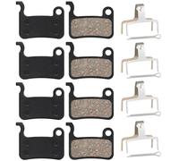 EIHI 4 Paires de Plaquettes de Frein à Disque en Vélo Métal, Accessoires de Vélo, Disques de Frein, Compatibles avec Shimano Deore XT XTR LX SLX Hone Alfine Saint