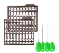 EIHI 4 Pcs Carp Fishing Baiting Rigs Tool Kit Set Y compris Crochet Aiguille Perceuse Extracteur De Noeuds Avec 3 Bouillettes Bait Stop Haltère Bouchons