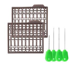EIHI 4 Pcs Carp Fishing Baiting Rigs Tool Kit Set Y compris Crochet Aiguille Perceuse Extracteur De Noeuds Avec 3 Bouillettes Bait Stop Haltère Bouchons