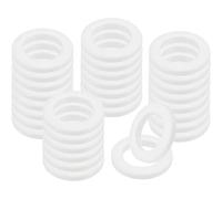 EIHI 50 Pièces Rondelles Pour Gonds De Porte Cache Paumelles Entretoise Plastique 20 Mm X 10 Mm Bague Paumelle Rondelle Nylon Plate Gond Pour Portail Exterieur Cache Gond Porte,1mm 25Pcs & 2mm 25Pcs