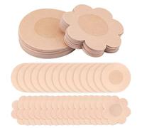 EIHI 80 Pièces Cache Teton Femme Protège-tétons Invisibles, Jetables Cache Tétons Nipple Cover Breast Petals Stickers,Respirants Couvre Seins Mamelons