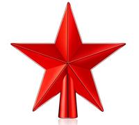EIHI Cimier Sapin De Noël Etoile Glitter Christmas Tree Top Decoration Star Plastique Léger Xmas étoile Noel Décoration Ornements Interieur/Exterieur 20 * 4.2cm