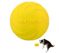 EIHI Frisbees pour Chien Disque Chien Jouet Interactif Frisbee Disque Volant en Caoutchouc pour Exercice Activité et Jeu en Plein 15cm Jaune