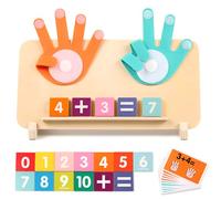 EIHI Jeux Montessori Multifonctionnel Mathématiques, Jeux Educatif pour Enfants, Apprendre a Compter Jouet Ajout & Soustraction pour Enfants Educatif pour Enfant de 3, 4,5,6 Et 7 Ans