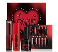 EIHI Kit de Maquillage d’Halloween avec Rouge à Lèvres, Fard à Paupières, Manucure et Outils, Des Produits Incontournables dans un Coffret de Maquillage, Brillant