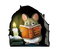 EIHI Stickers Muraux, Autocollant Mural Souris, Décoration Humoristique pour Chambre D'enfant - Pour la cuisine, le salon, le réfrigérateur - Pochoir décoratif pour chambre d'enfant, 1 pièce