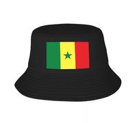 EIILBEIS Chapeau de Soleil Unisexe Drapeau personnalisé du Sénégal Bucket Hat pour Hommes Femmes Imprimer été Plage Soleil Camping Casquette Cadeau