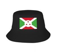 EIILBEIS Chapeau de Soleil Unisexe personnalisé Unisexe Drapeau du Burundi Chapeau de Seau Plage Soleil d’été Chapeau de pêche Cadeau