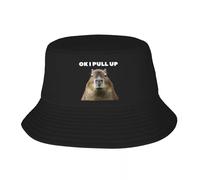 EIILBEIS Chapeau de Soleil Unisexe personnalisé Unisexe Ok I Pull Up Capybara Bucket Hat Plage Soleil Été Pêche Chapeau Cadeau