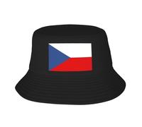 EIILBEIS Chapeau de Soleil Unisexe personnalisé Unisexe République tchèque Drapeau Seau Chapeau Voyage Plage patriotisme d’été Camping Chapeau Cadeau