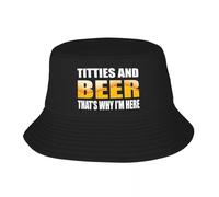 EIILBEIS Chapeau de Soleil Unisexe Seins personnalisés et bière Plage Seau Chapeau Femmes Hommes Unisexe été pêcheur Casquette Cadeau