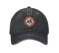 EIILBEIS Extérieur Mouvement visière Chapeau Unisexe Mode Anime DBZ Kanji Logo Casquettes Baseball Style Unisexe Casquette Soleil en Coton Vieilli Activités Plein air Casquettes Chapeau Cadeaux Mode