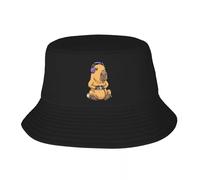 EIILBEIS Unisexe Chapeau de Soleil Personnalisé Capybara Géant Cavy Rongeur Gamer Gaming Seau Chapeau Femmes Hommes Mode Été Plage Soleil Pêcheur Cap Cadeau