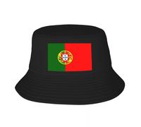 EIILBEIS Unisexe Chapeau De Soleil Personnalisé Drapeau du Portugal Plage Seau Chapeau Hommes Femmes Unisexe Été Pêcheur Cap Cadeau