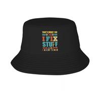 EIILBEIS Unisexe Chapeau de Soleil Personnalisé Unisexe I Fix Stuff Bucket Hat Voyage Plage Mécanicien Ingénieur Cadeau Chapeau de Pêche D’été Cadeau