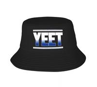EIILBEIS Unisexe Chapeau de Soleil Personnalisé Yeet Jey USO Plage Seau Chapeau Femmes Hommes Unisexe Été Pêcheur Cap Cadeau
