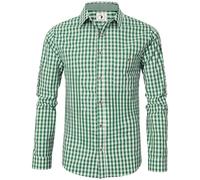 EIISSION Trachtenhemden Homme Vert German Wear Chemise de Costume Traditionnel pour Pantalon en Cuir Traditionnel Oktoberfest S