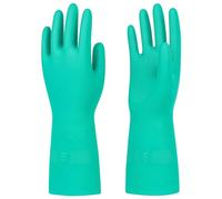 Eiito Gants de travail, produits chimiques industriels, protection chimique sans latex, gants chimiques résistants à l'acide, pour homme et femme, vert, M (1 paire)