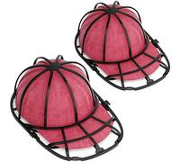 Eiito Rondelle De Chapeau Pour Casquette De Baseball,Cage Lave Casquette Pour Machine à Laver Et Lave-Vaisselle,PréVenir La DéFormation Du Chapeau - Lot De 2, Noir (Black 2)