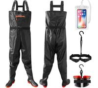 Eiito Waders pour homme et femme, imperméables, avec bottes, robustes, imperméables, avec bottes pour wader, idéal pour étang et extérieur