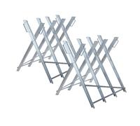Eikuavons 2x Cheville de tronçonneuse pliable pour le travail du bois - Capacité de charge de 150 kg - Rapide à monter et à démonter - Dimensions 81 x 80 x 80 cm - Chevalet de scie - Bois - Métal