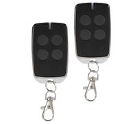 Eikuavons Lot de 2 télécommandes d'ouverture de porte de garage 433 MHz, entraînement à double battant pour porte de garage avec 4 boutons, pour portes de garage, portails