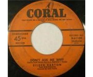 EILEEN BARTON - away up there / don't ask me why 45 rpm single