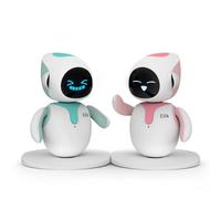 Eilik Animaux de compagnie robots mignons pour enfants et adultes, votre compagnon interactif parfait à la maison ou au travail. Cadeaux uniques pour les filles et les garçons. (Combinaison bleu +
