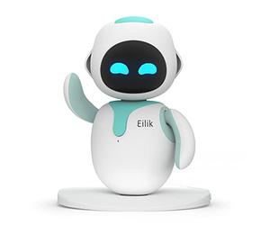Eilik Bleu - Robot de Compagnie pour Les Enfants et Les Adultes : Votre Partenaire Interactif avec des Mises À Jour Constantes, Débordant d’émotions, Un pour Garçons et Filles.
