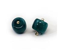 EILJSF 10 * 8MM 20 pièces Paillettes Petites Boules Rondes Boutons de Perles Boutons de Perles Semi-circulaires Boutons décoratifs pour la Fabrication de Tissus Bouton à Tige en résine