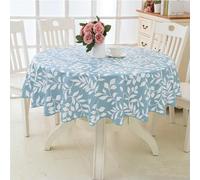 EILJSF Nappe Ronde en PVC 137-180 cm imperméable résistante à l'huile Lavable idéale pour Les Repas Les Pique-niques et Les événements
