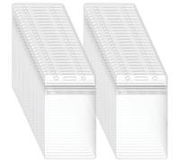 EILPIYIT Lot de 150 étiquettes à bagages en plastique transparent étanches pour bureau, affaires, voyages