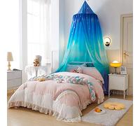 Eimilaly Baldaquin de lit Arc-en-Ciel pour Filles et garçons Impression colorée, Château de fées Tente de Jeu Décoration de la Chambre de Lecture, Colorful-1