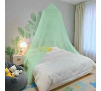 Eimilaly Ciel de lit Moustiquaire, baldaquin de lit pour décoration de Chambre de Fille - baldaquin Suspendu de Protection Contre Les Insectes pour Adultes, bébés, Camping en Plein air, Green