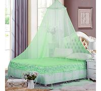Eimilaly Ciel de lit moustiquaire, Ciel de lit pour Fille décoration de Chambre - moustiquaire baldaquin Suspendu pour Adultes, bébés, Camping en Plein air, Vert