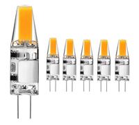 EIMOPE Ampoule LED G4 12V, 3W G4 LED COB Équivalent 20W 30W G4 Ampoule Halogène,Blanc Froid 6000K, 300 Lumens, Non Dimmable, Lot de 5