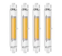 EIMOPE Ampoule R7S LED 118mm 30w Dimmable, R7S LED 118mm Haute Lumière COB Remplacer Lampe Halogène 200w 300w, Blanc Chaud 3000K,3000LM, Sans Scintillement, Pack de 4
