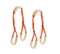EIMSOAH 2pcs Harnais de Lifting pour Chiens Réglables, Jambes de Support pour Chiens de Support de, Velours Doux des Jambes Arrière de Soulève Une Aide à la Fronde (Orange)