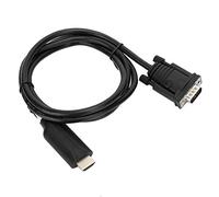 EIMSOAH Adaptateur Convertisseur vers VGA Transformateur de Signal Numérique vers Analogique Efficace pour Sortie Vidéo Haute Définition pour Une Utilisation à Domicile et au Bureau Noir