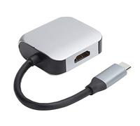 EIMSOAH Adaptateur de Station d'accueil pour Hub de Type C en Alliage D'aluminium avec VGA 1080P pour Une Parole Efficace au Bureau, Petit et Portable, Plug and Play pour Grand écran/TV/Moniteur