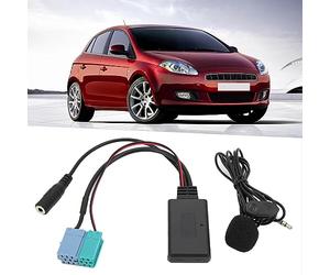 EIMSOAH Adaptateur D'entrée AUX, Adaptateur AUX in 6 + 8 Broches de Remplacement de Microphone Mains Libres pour Bravo pour Radio Depuis 2007