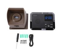 EIMSOAH Alarme Solaire pour Allée, Détecteur de Mouvement sans Fil avec 2624,7 Pieds et étanche IP55, pour la sécurité de la Maison, de la Ferme, du Jardin, de L'entrepôt