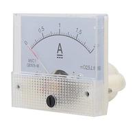 EIMSOAH Ampèremètre de Type Pointeur 85C1 0~2A, Compteur de Courant Continu, Installation Facile pour Armoire de Distribution D'énergie, Ampèremètre à Fond Blanc