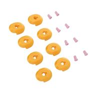 EIMSOAH AMS Lite Lot de 8 Anneaux de Protection de Rechange en Céramique Durable pour Mini Imprimante Lab A1, Port D'alimentation pour une Durée de Vie Prolongée, Couleur Jaune émaillé