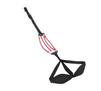 EIMSOAH Bande de Traction Haute Résistance 120 LB, Sangle D'assistance à L'entraînement en Latex élastique pour Le Fitness, Légère et Portable, Alliage D'aluminium et de Nylon (Noire)