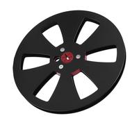 EIMSOAH Bobine D'enregistrement Robuste en Alliage D'aluminium de 1/4 de 7 Pouces pour, applicabilité Universelle, Bobine de Bande Vide à 6 Trous pour la Restauration et L'enregistrement du Son,