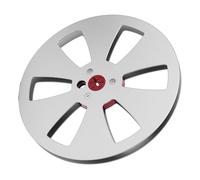 EIMSOAH Bobine D'enregistrement Robuste en Alliage D'aluminium de 1/4 de 7 Pouces pour, applicabilité Universelle, Bobine de Bande Vide à 6 Trous pour la Restauration et L'enregistrement du Son,