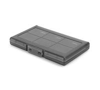 EIMSOAH Boîte de Rangement de Protection pour Cartes de Jeu, Coque Rigide Anti-poussière de Très Grande capacité pour, Design Exquis pour Les Joueurs (Noir)